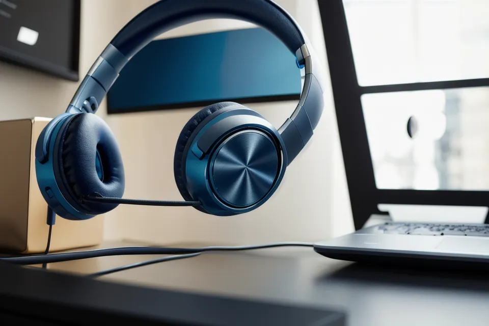 Laptop-Bildschirm mit einer Auswahl an Audio-Programmen für Fokus und mentale Resilienz.