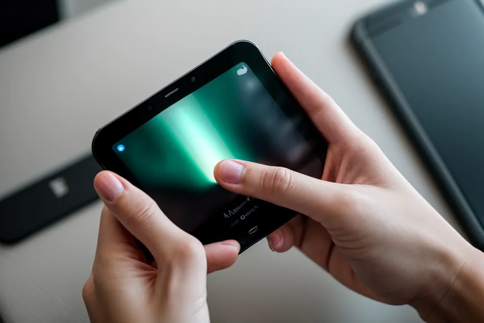 neowake und DMH Beats App-Ansicht im Vergleich: Smartphone mit Liste von Frequenz-Programmen im Homeoffice